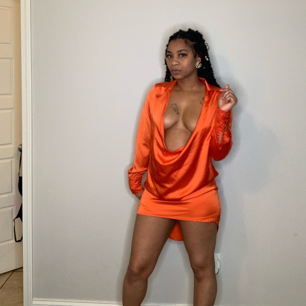 Deep v dress